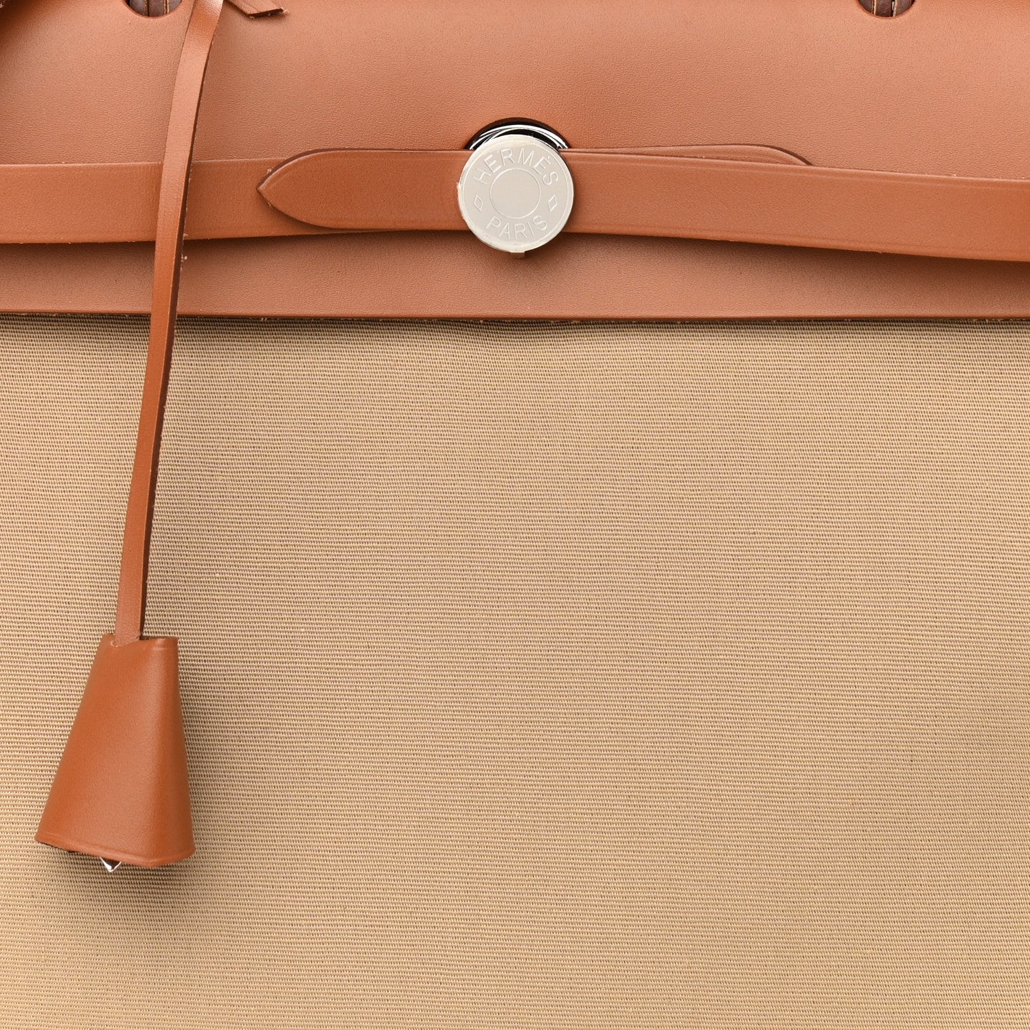 Hermes Vache Hunter Toile Herbag Zip 31 PM Trench Beton 8 of 10