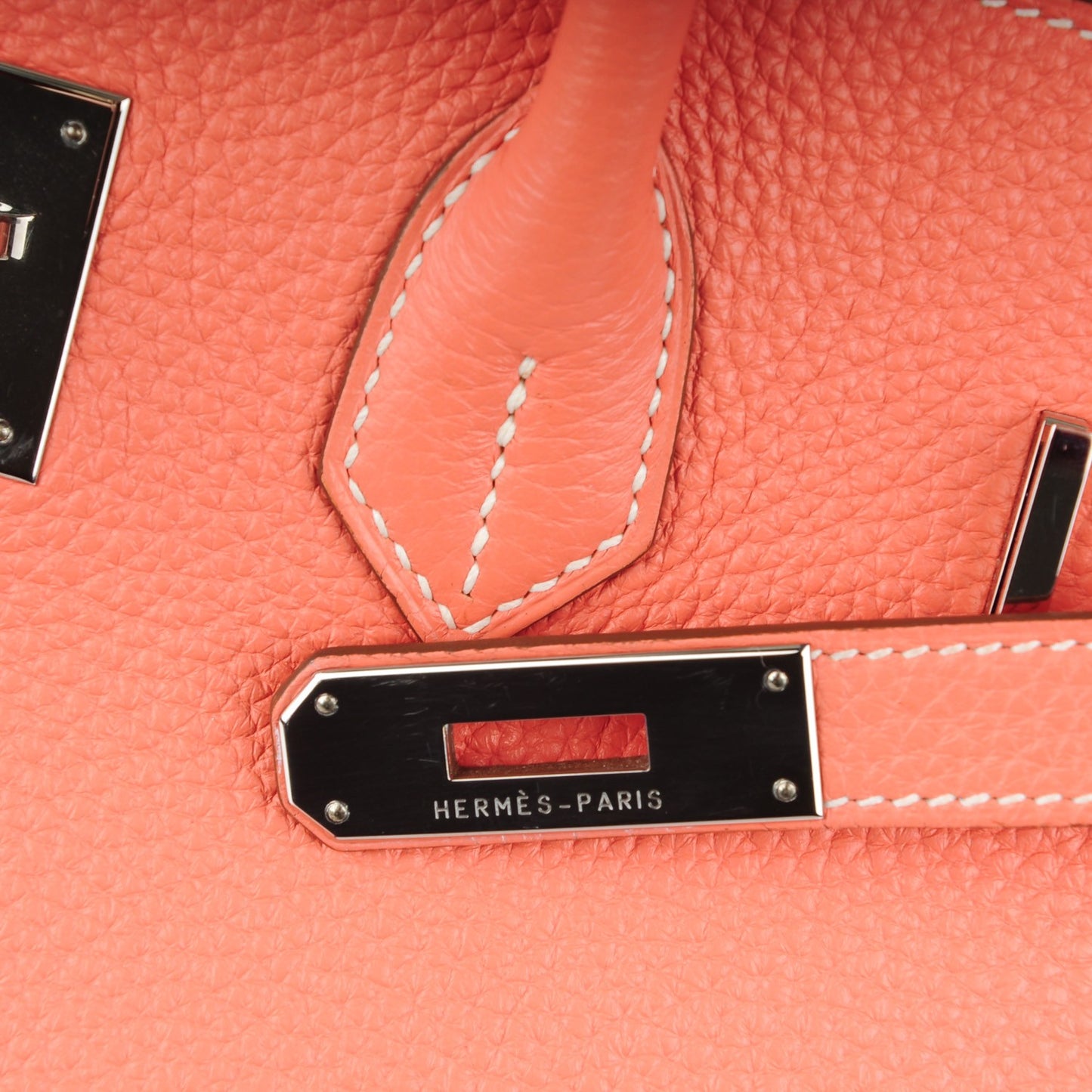 Taurillon Clemence Birkin 35 Crevette