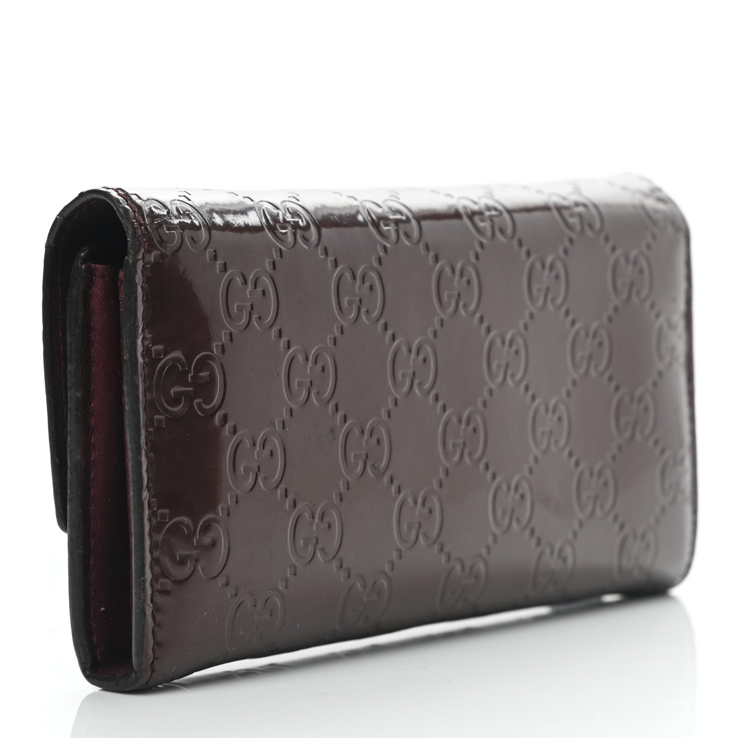 Gucci Shine Guccissima Lovely Heart Continental Wallet Scarlatto 2 of 9