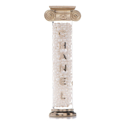 Chanel Pearl Ancient Greek Column Brooch Gold 1 of 6