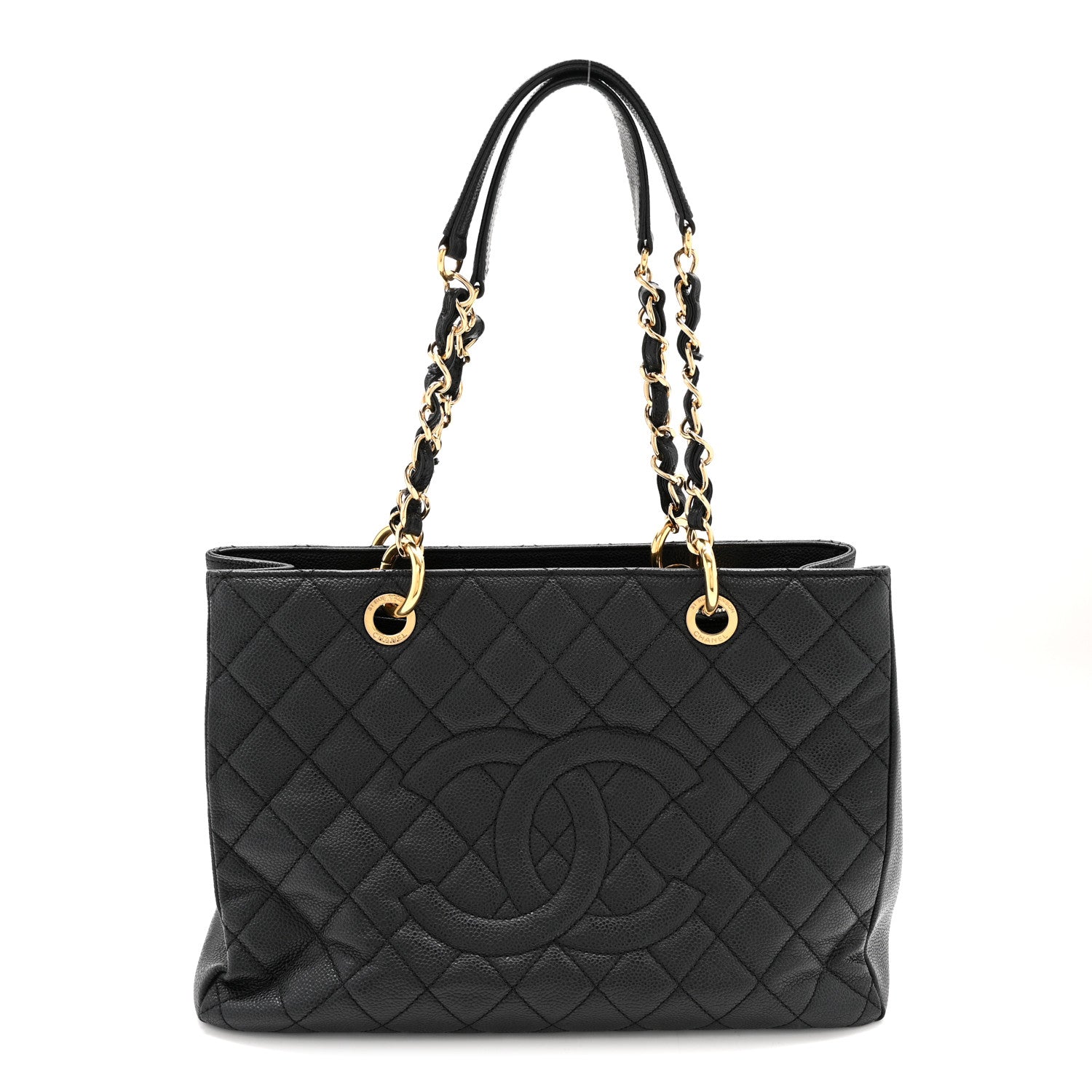 Chanel Caviar Quilted Grand Shopping Tote GST Black 1 of 15