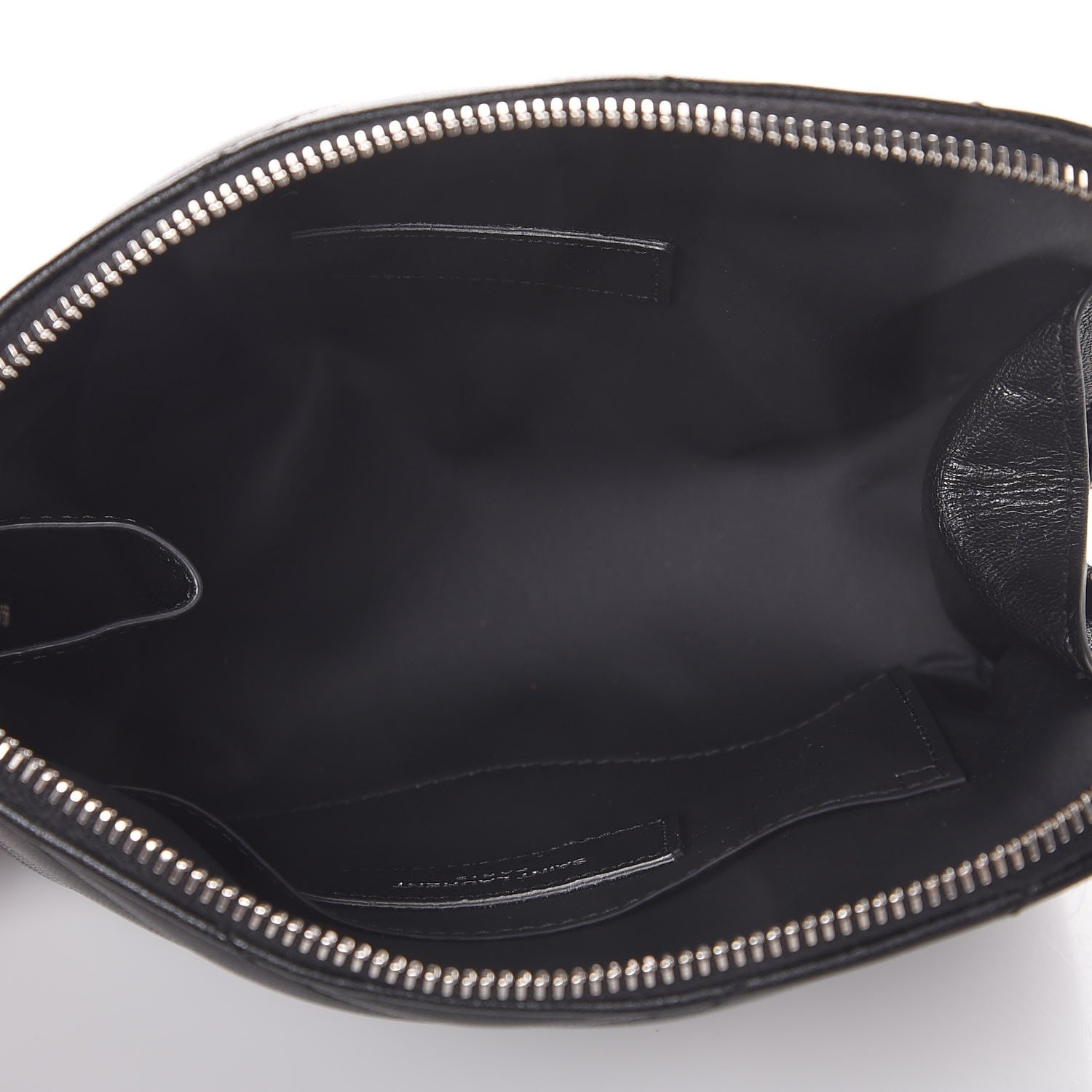 Saint Laurent Lambskin Matelasse Cosmetic Case Black 5 of 7