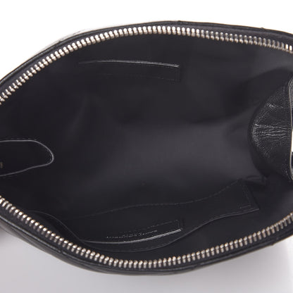Saint Laurent Lambskin Matelasse Cosmetic Case Black 5 of 7