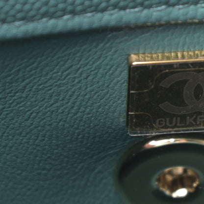 Chanel Caviar Quilted Mini Coco Handle Flap Green 7 of 10