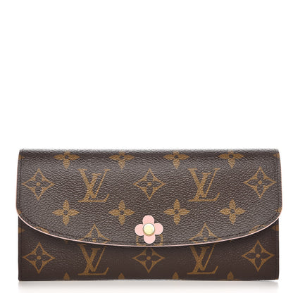 Louis Vuitton Monogram Bloom Flower Emilie Wallet 1 of 8
