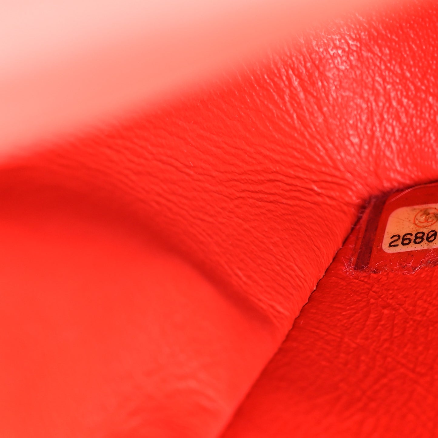 Lambskin Quilted Mini Rectangular Flap Red