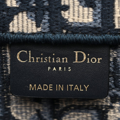 Christian Dior Oblique Small Book Tote Blue Multicolor 6 of 10