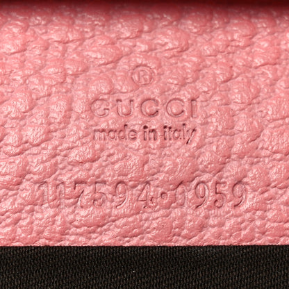 Gucci Calfskin Bamboo Bar Clutch Pink 6 of 10
