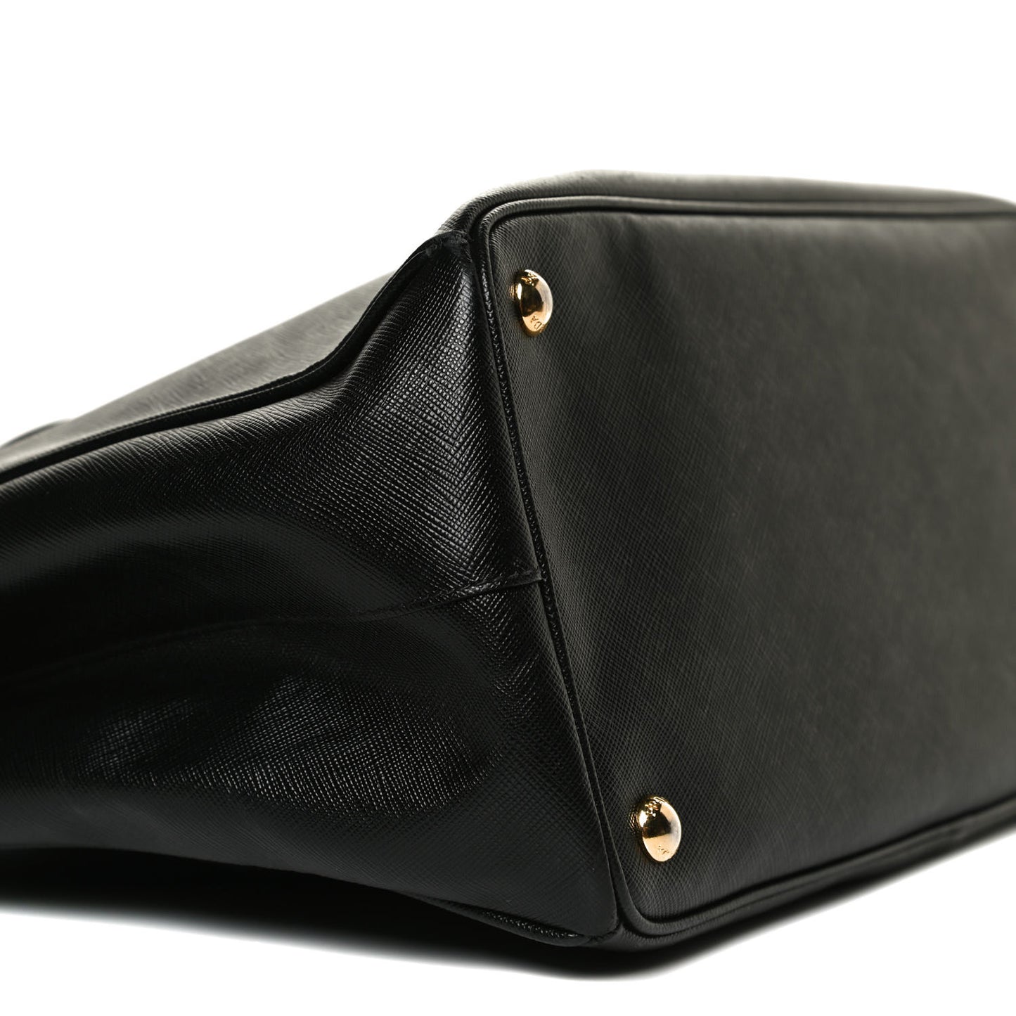 Saffiano Large Galleria Double Zip Tote Black