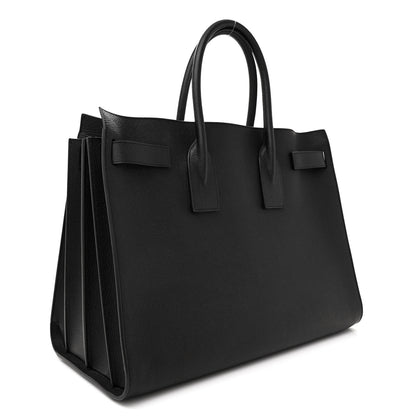 Saint Laurent Calfskin Large Sac de Jour Carryall Black 3 of 14