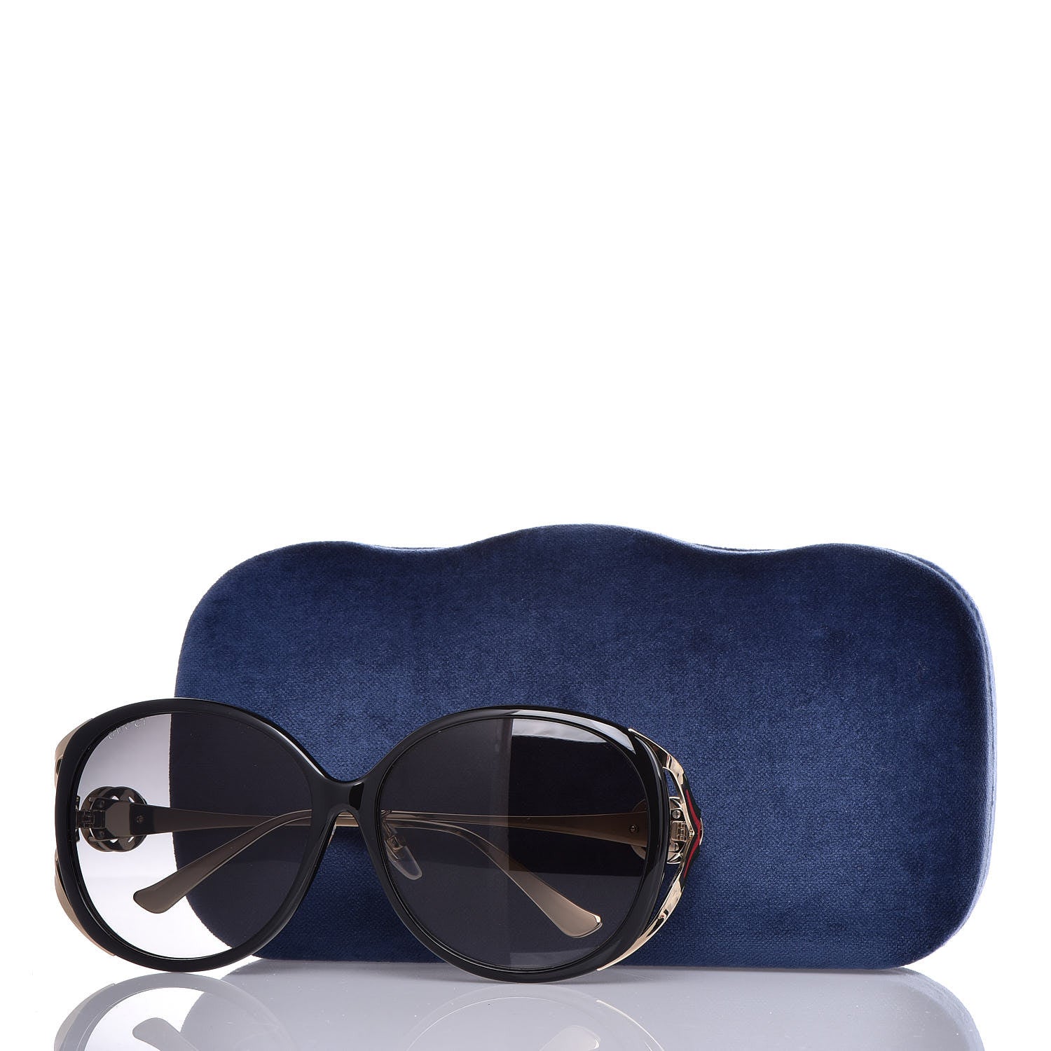 Gucci Round Frame Injected GG0226SK Sunglasses Black 6 of 6