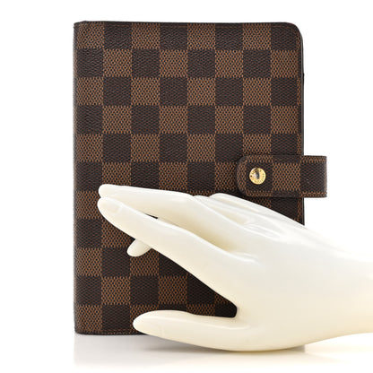 Louis Vuitton Damier Ebene Medium Ring Agenda Cover 2 of 11