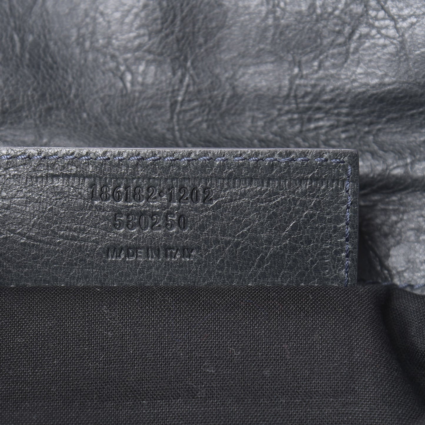 Agneau Giant 21 Gold Hardware Envelope Clutch Anthracite