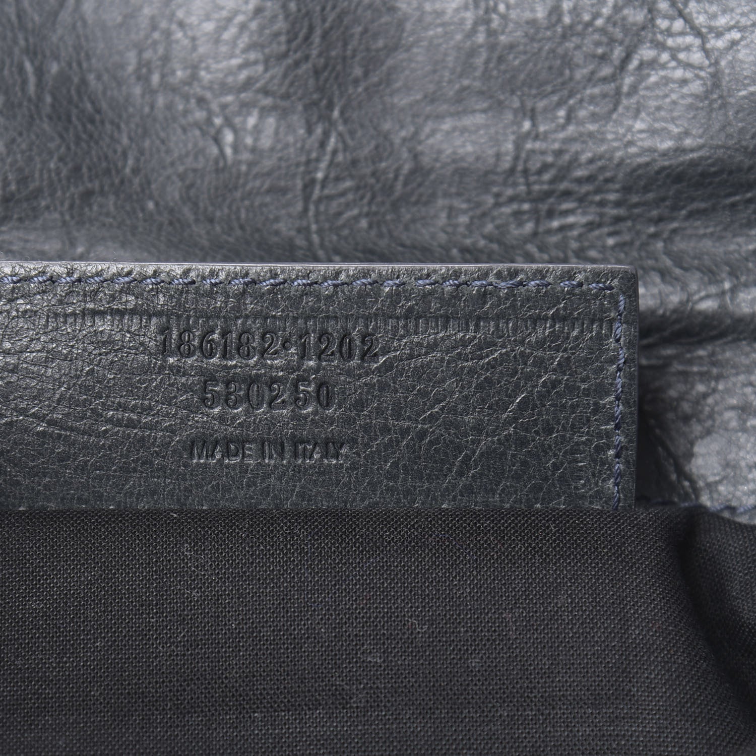 Balenciaga Agneau Giant 21 Gold Hardware Envelope Clutch Anthracite 7 of 7