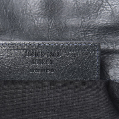 Balenciaga Agneau Giant 21 Gold Hardware Envelope Clutch Anthracite 7 of 7