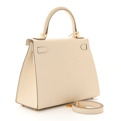 Hermes Epsom Kelly Sellier 28 Craie 3 of 12