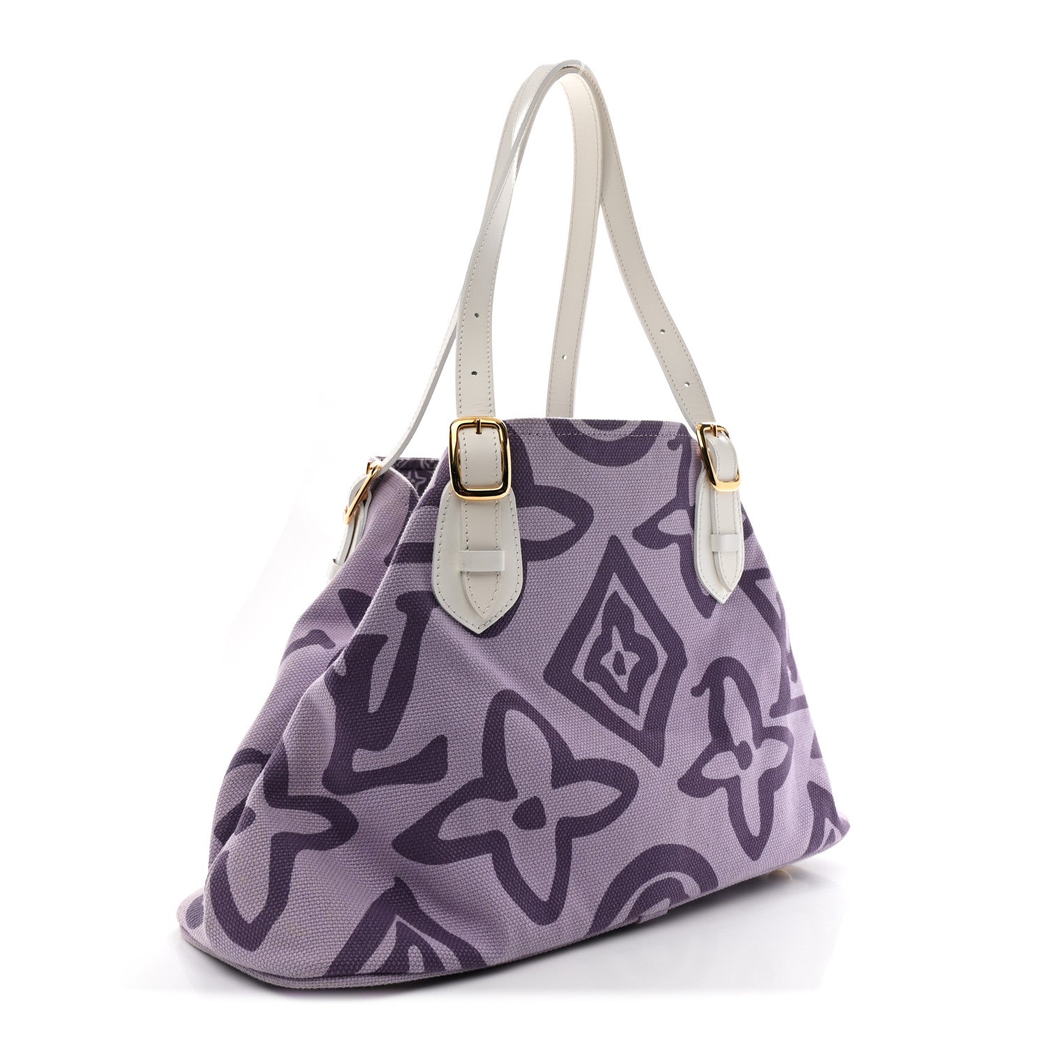 LOUIS VUITTON トートバッグ ホワイト ラベンダー Louis Vuitton Tahitienne Cabas PM Lilac 1801731 – FASHIONPHILE