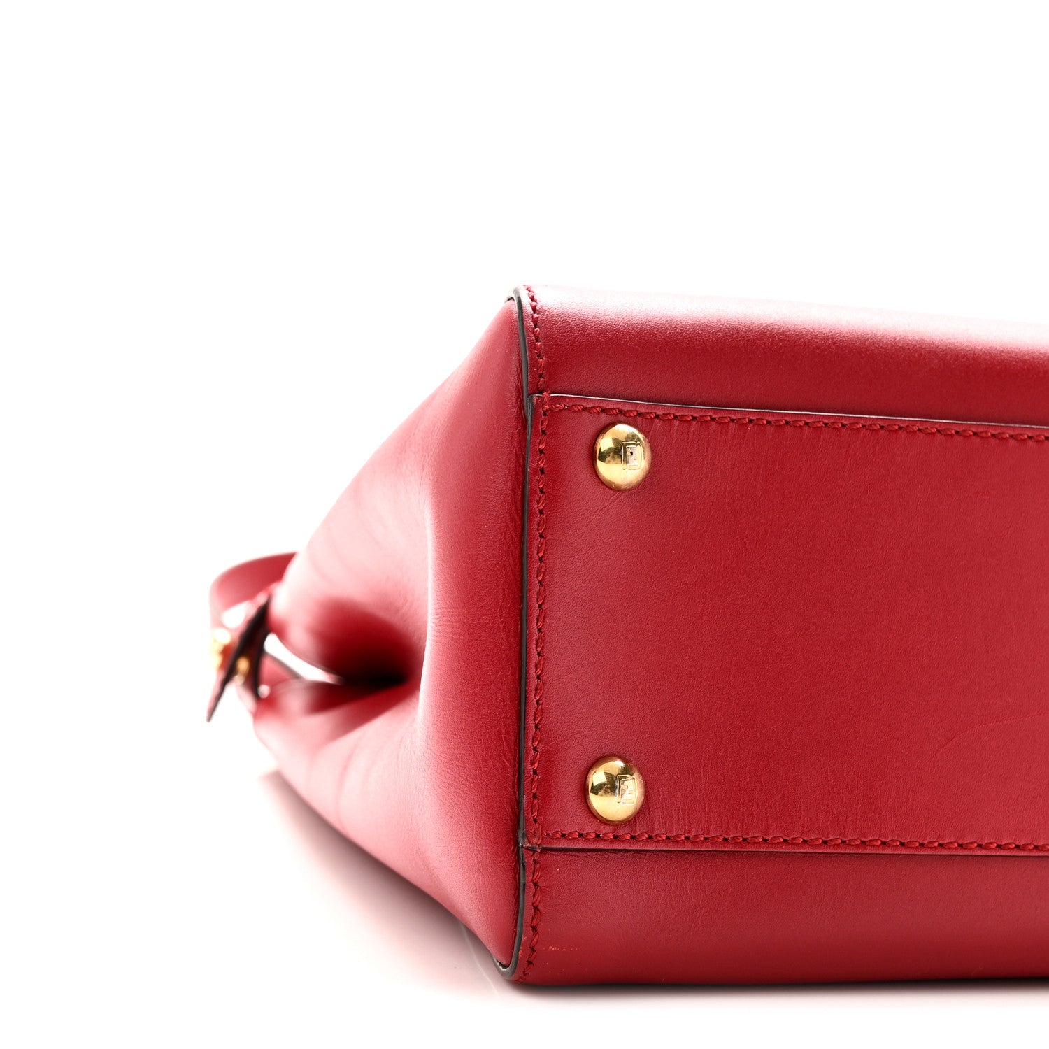 Fendi Vitello Morgan Fabric Jacquard Pequin Medium Peekaboo Iconic Satchel Mattone  Mattone Tobacco Black 8 of 9