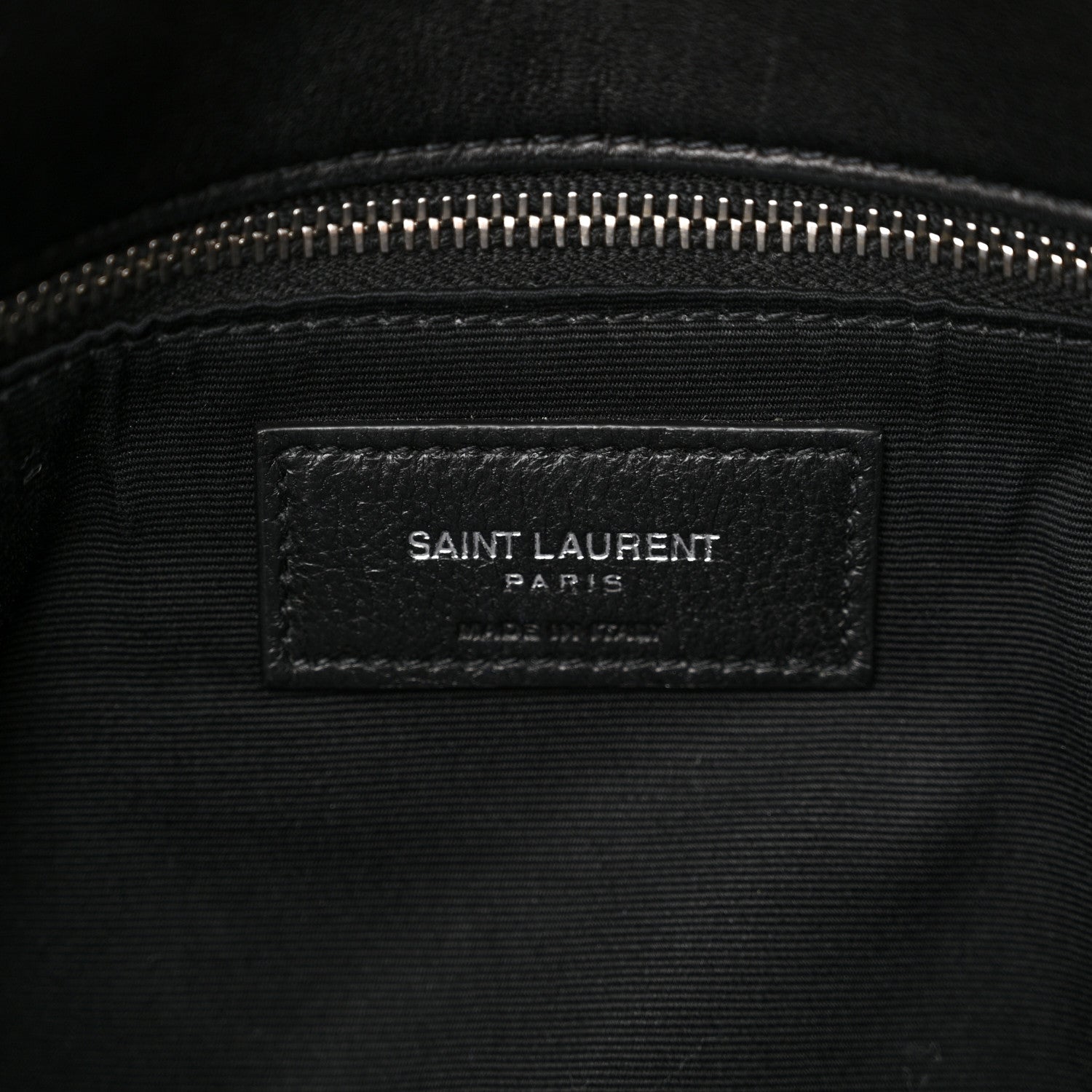 Saint Laurent Lambskin Quilted Medium Loulou Puffer Monogram Chain Satchel Black 6 of 10