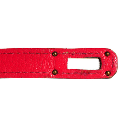Hermes Chevre Mysore Kelly Longue Wallet Rouge Vif 7 of 11