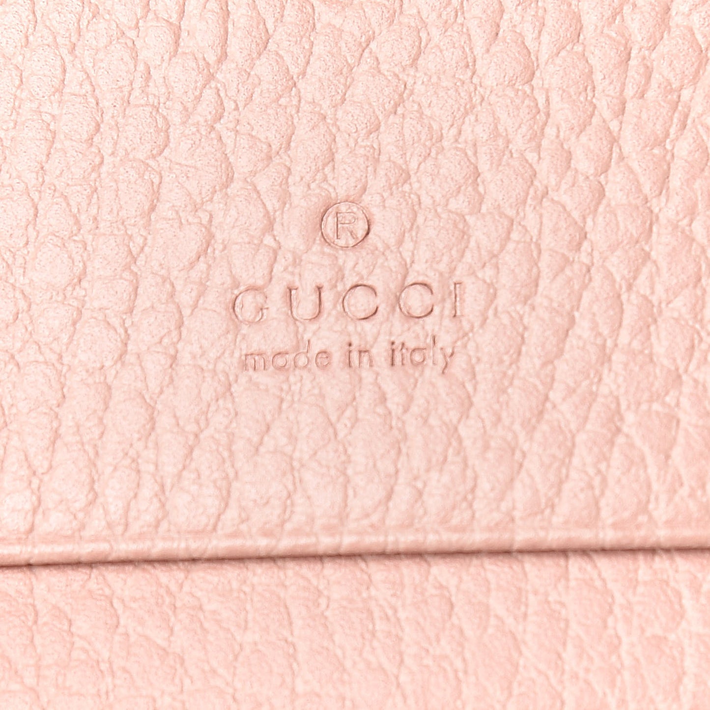 Pebbled Calfskin Butterfly Card Case Perfect Pink
