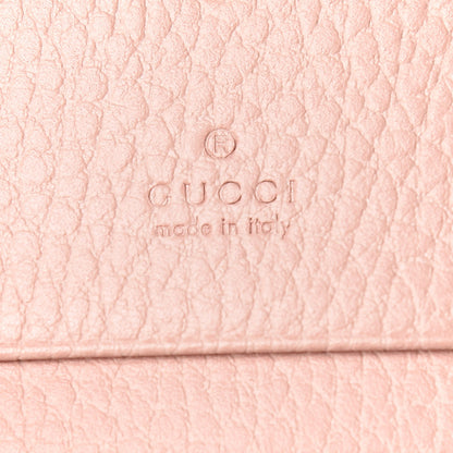 Gucci Pebbled Calfskin Butterfly Card Case Perfect Pink 6 of 7