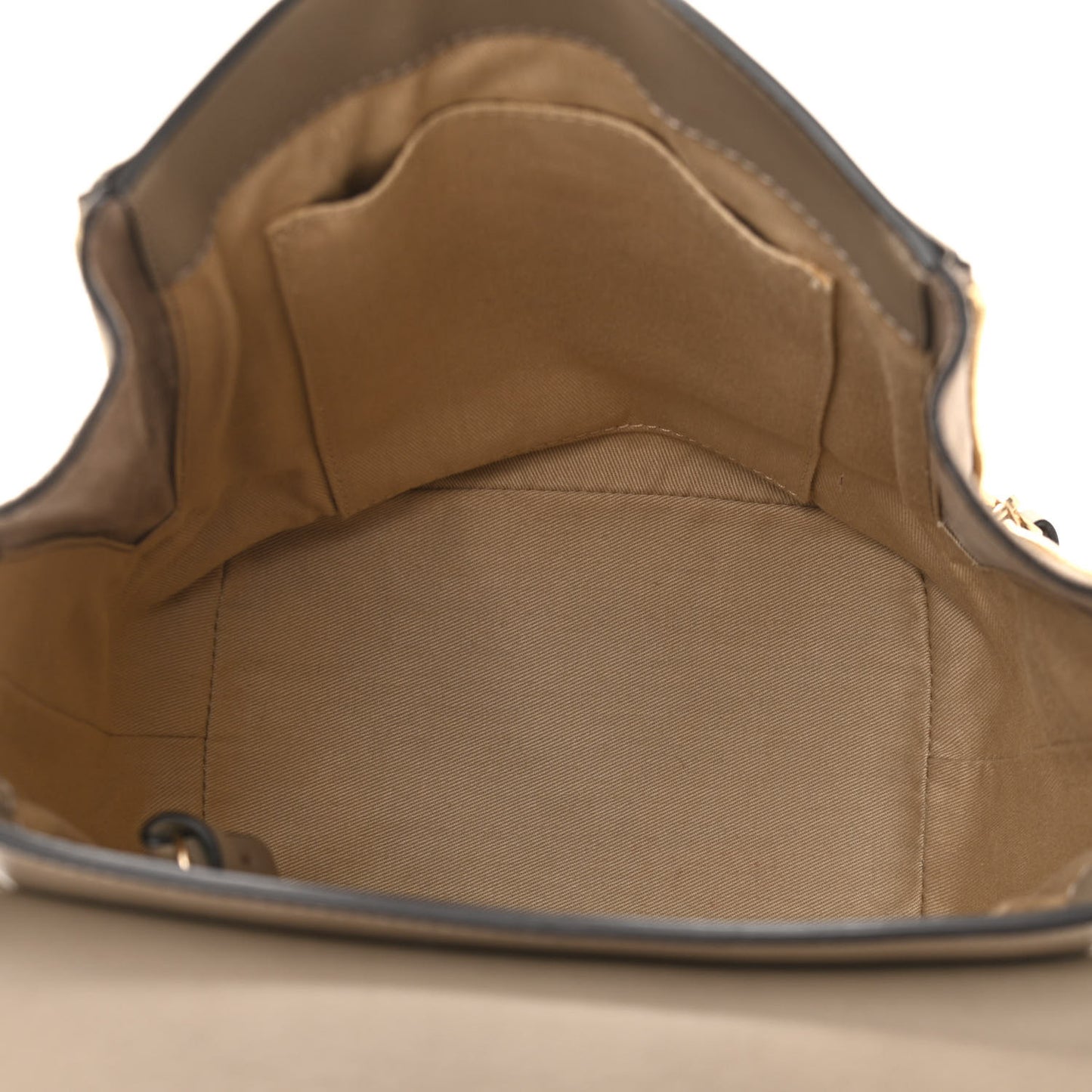 Suede Calfskin Small Faye Backpack Motty Grey