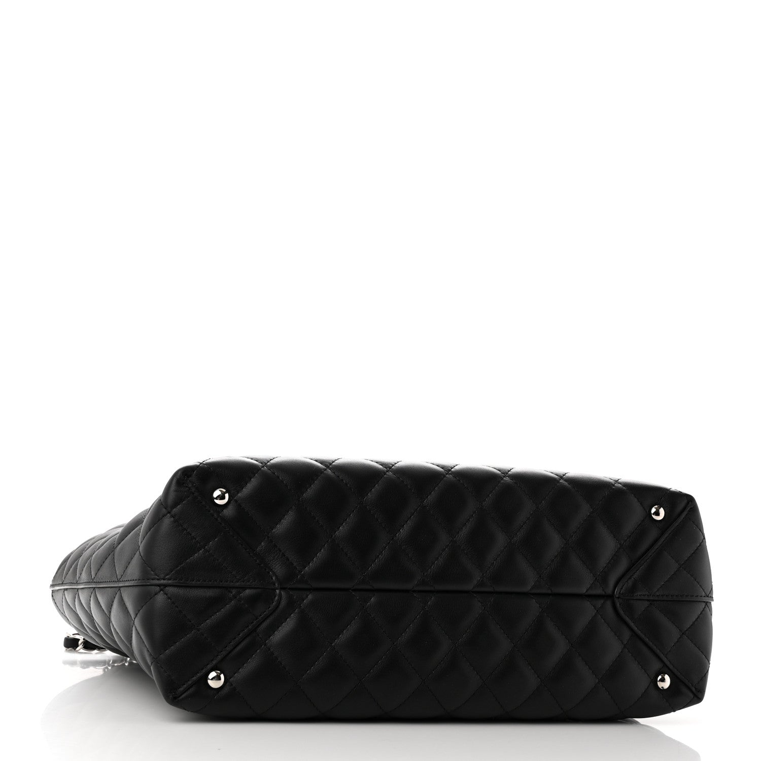 Chanel Calfskin Quilted Large Shopping Tote Black 4 of 10