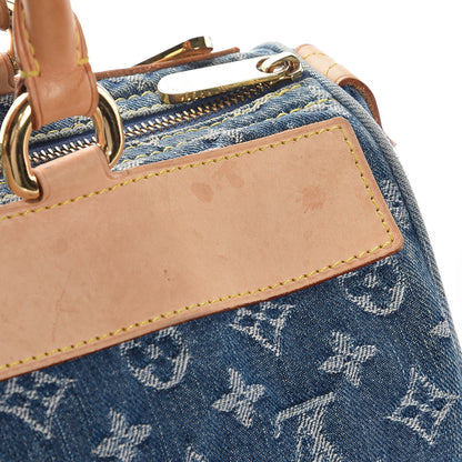 Louis Vuitton Monogram Denim Neo Speedy Blue 12 of 13
