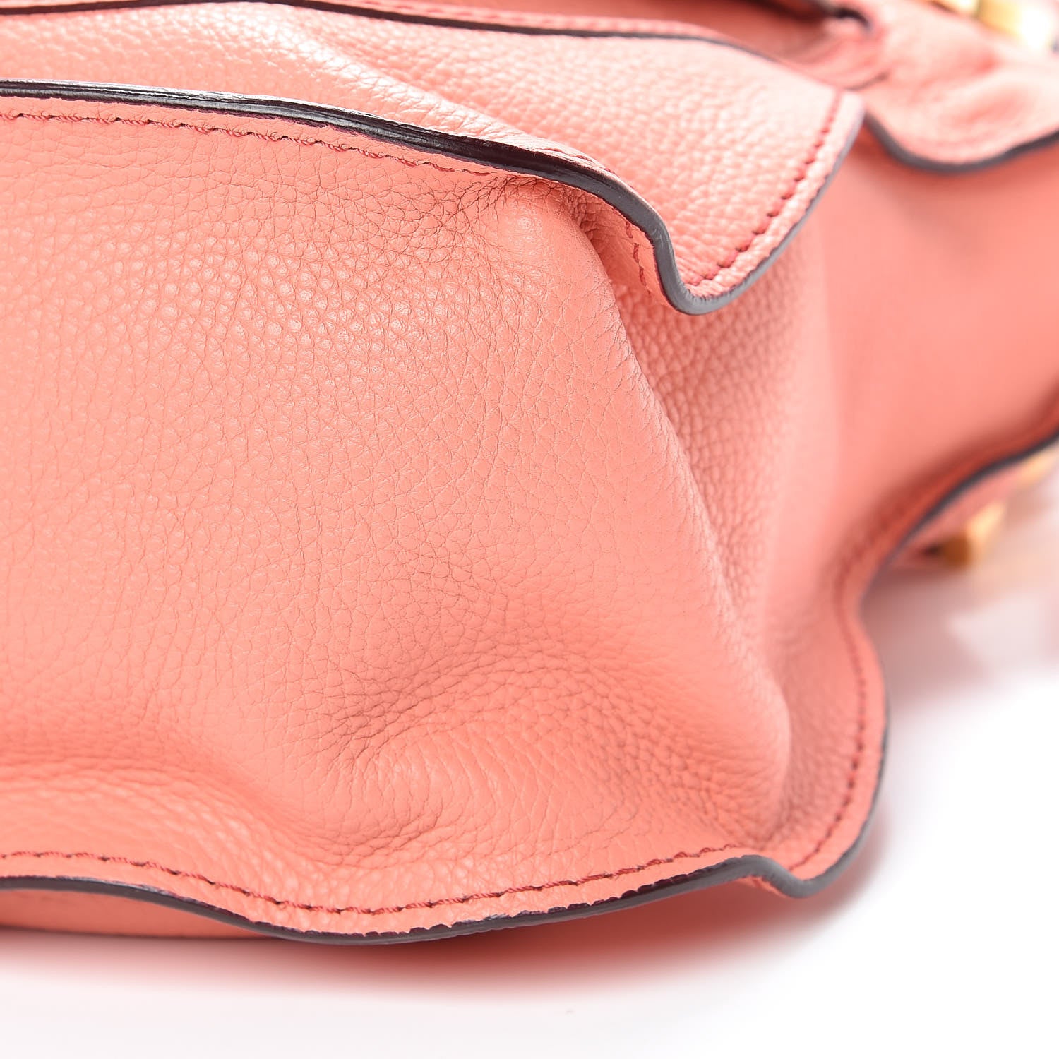 Chloe Calfskin Medium Marcie Satchel Coral Pop 11 of 12