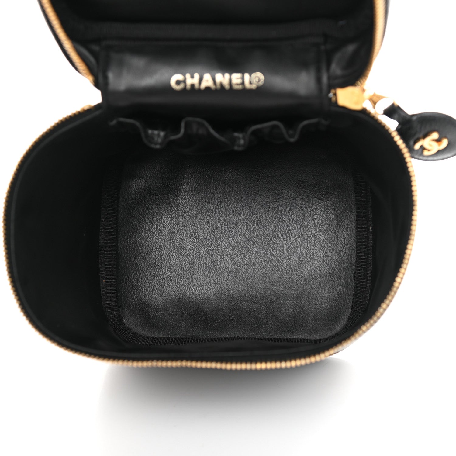 Chanel Caviar Vanity Cosmetic Case Black 5 of 10