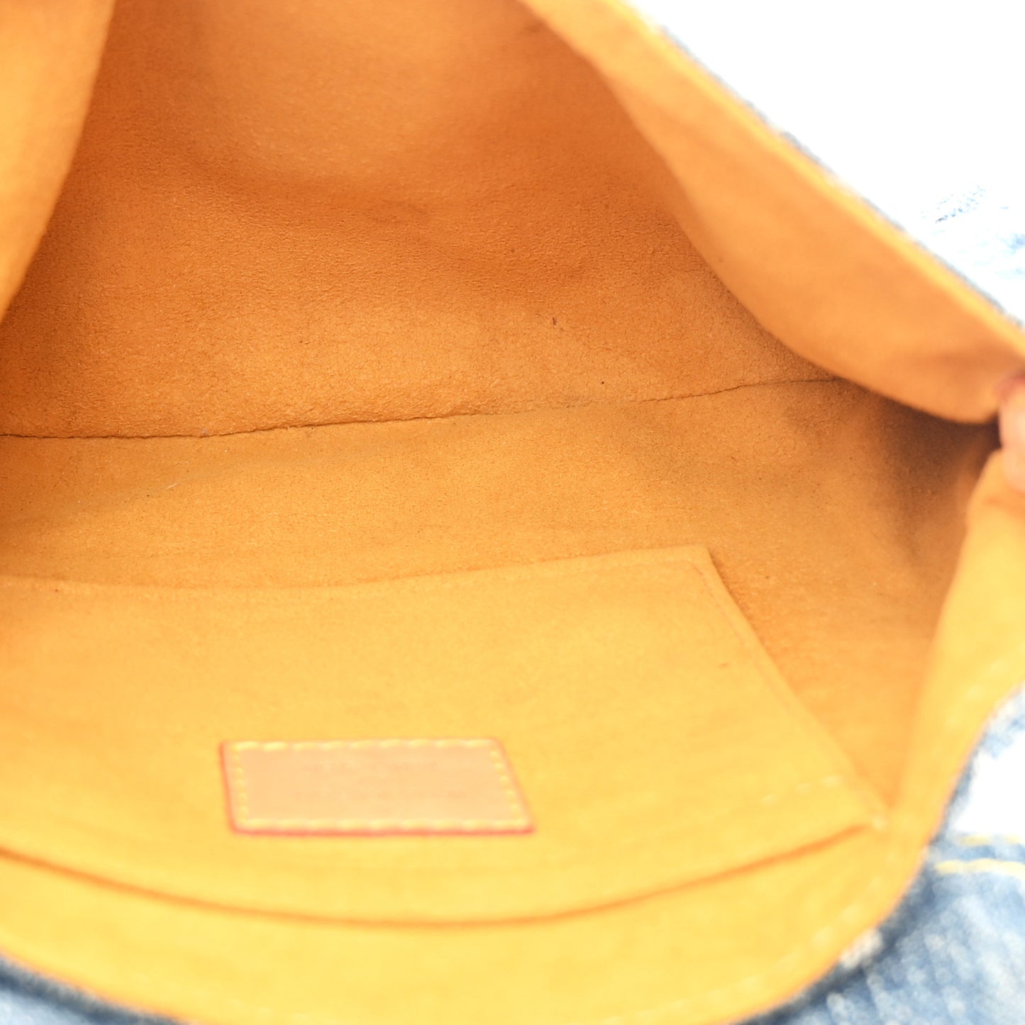 Monogram Denim Mini Pleaty Blue