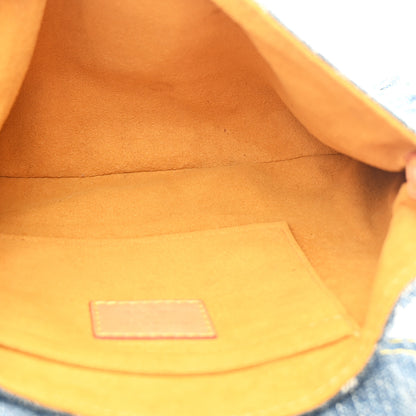 Louis Vuitton Monogram Denim Mini Pleaty Blue 5 of 9