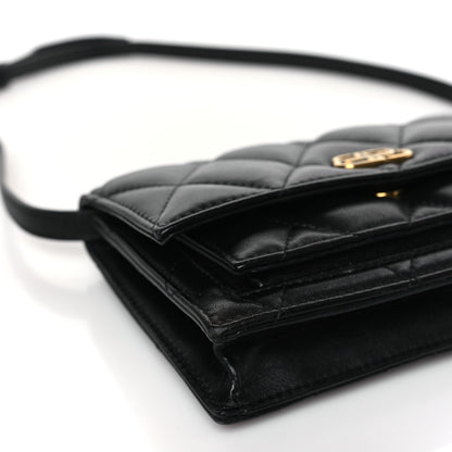 Balenciaga Nappa Calfskin Quilted XS Sharp Belt Bag Black 7 of 8