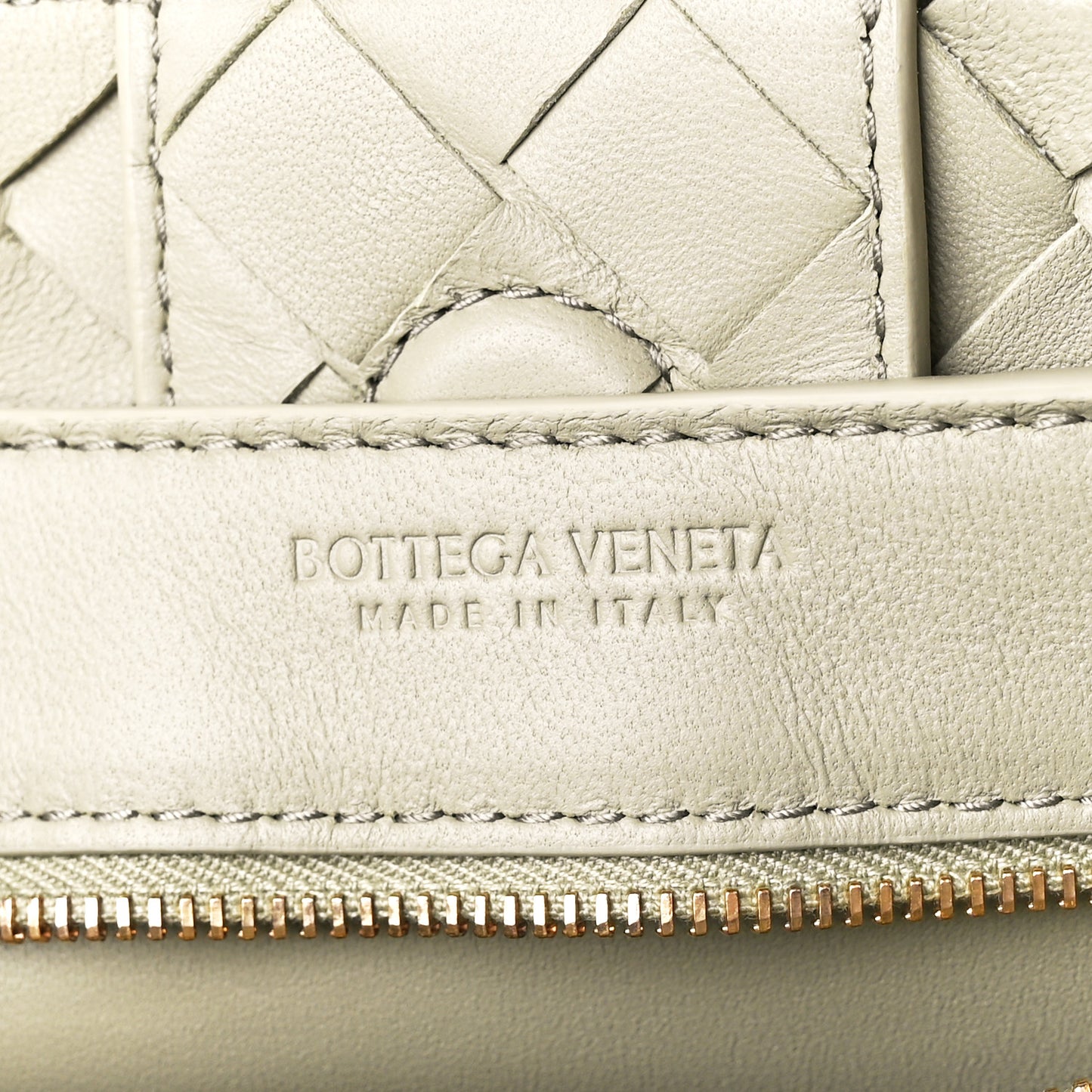 Nappa Intrecciato Small Andiamo Shoulder Bag Travertine