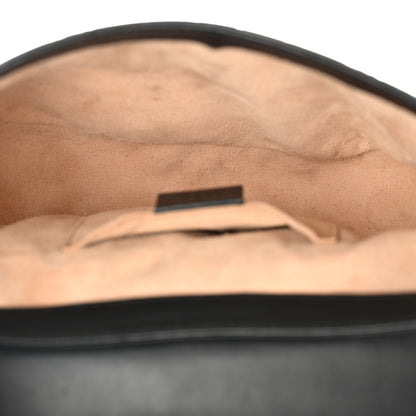 Gucci Guccissima Web Medium Padlock Messenger Shoulder Bag Black 5 of 12