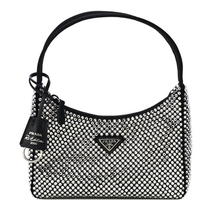 Prada Satin Crystal Mini Re-Edition 2000 Bag Cristal 1 of 13