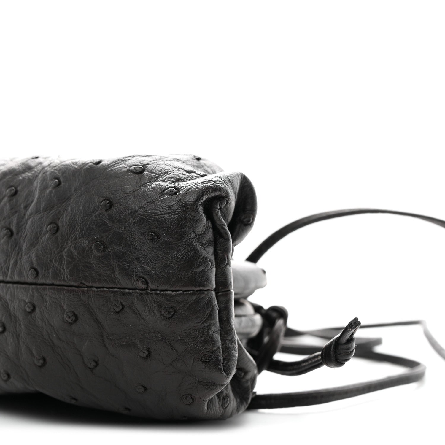 Bottega Veneta Ostrich The Mini Pouch Fondente 10 of 10