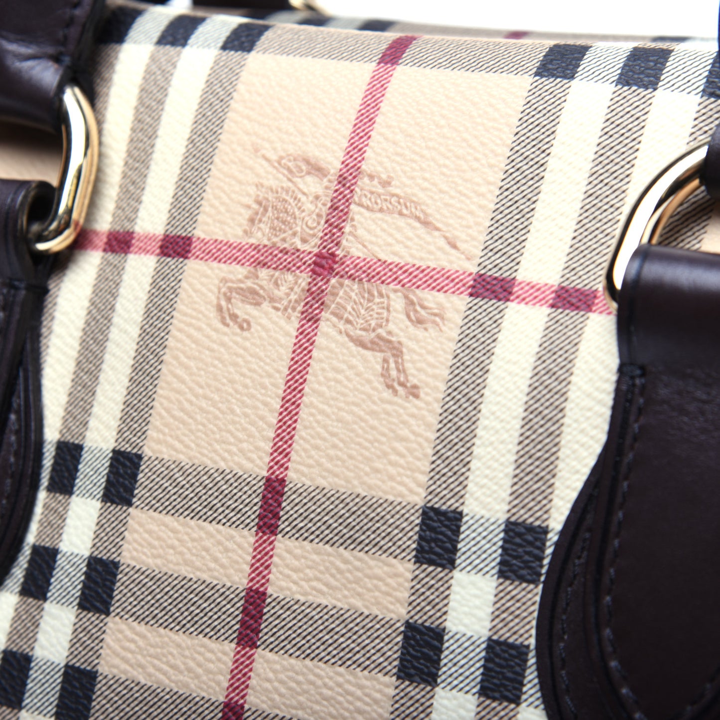 Haymarket Check Small Chester Bowling Bag Chocolate