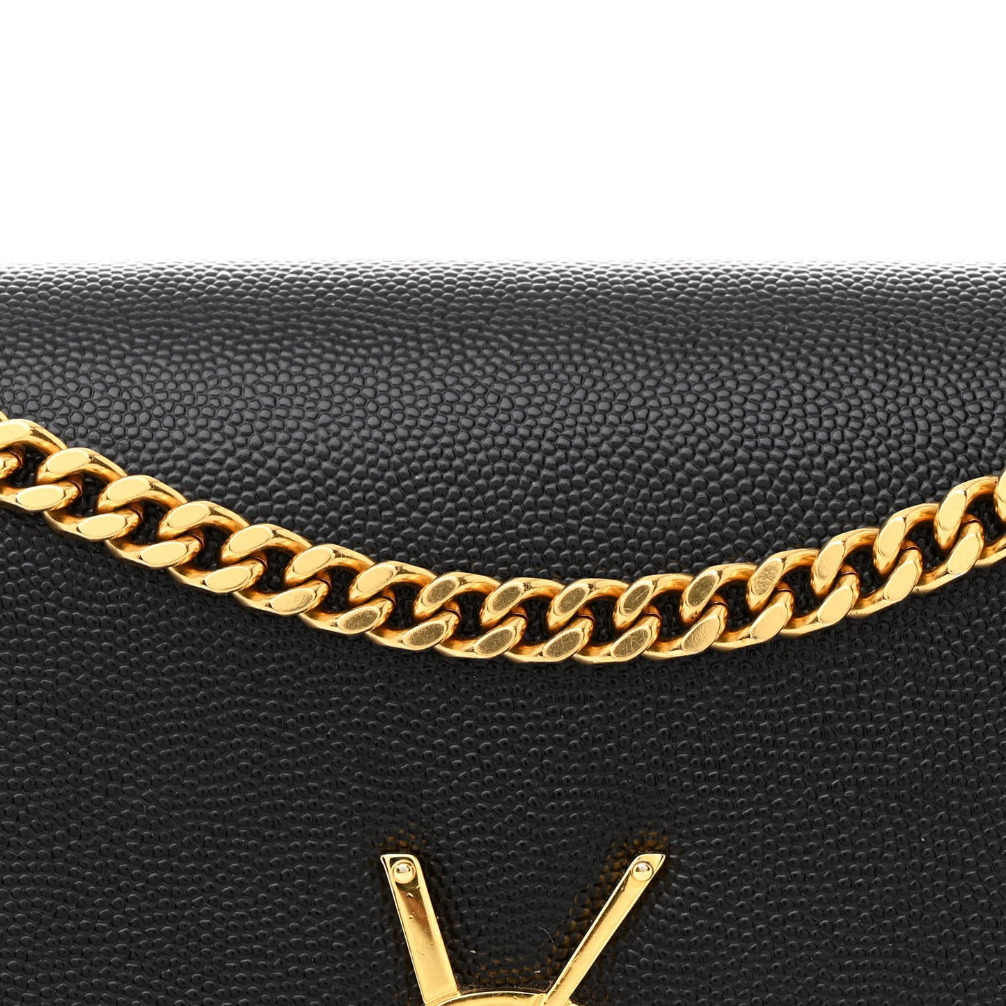 Grain De Poudre Medium Classic Monogram Kate Satchel Black