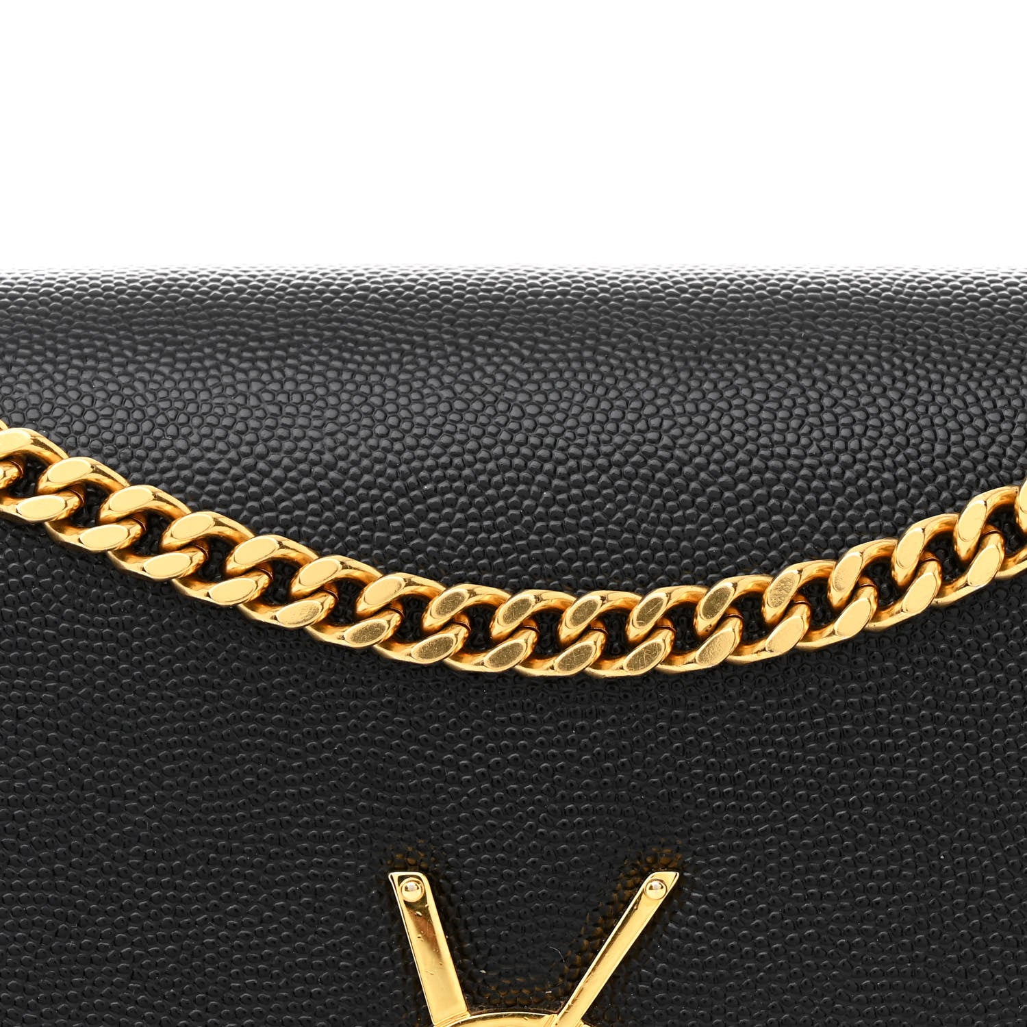 Saint Laurent Grain De Poudre Medium Classic Monogram Kate Satchel Black 8 of 10