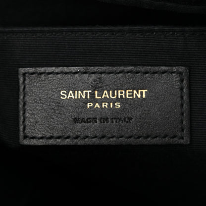 Saint Laurent Calfskin Matelasse Monogram Lou Camera Bag Black 6 of 12