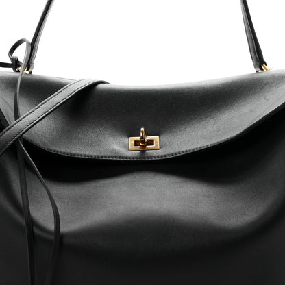 Balenciaga Smooth Calfskin Large Rodeo Top Handle Handbag Black 7 of 9