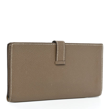 Hermes Epsom Bearn Gusset Wallet Etoupe 3 of 14