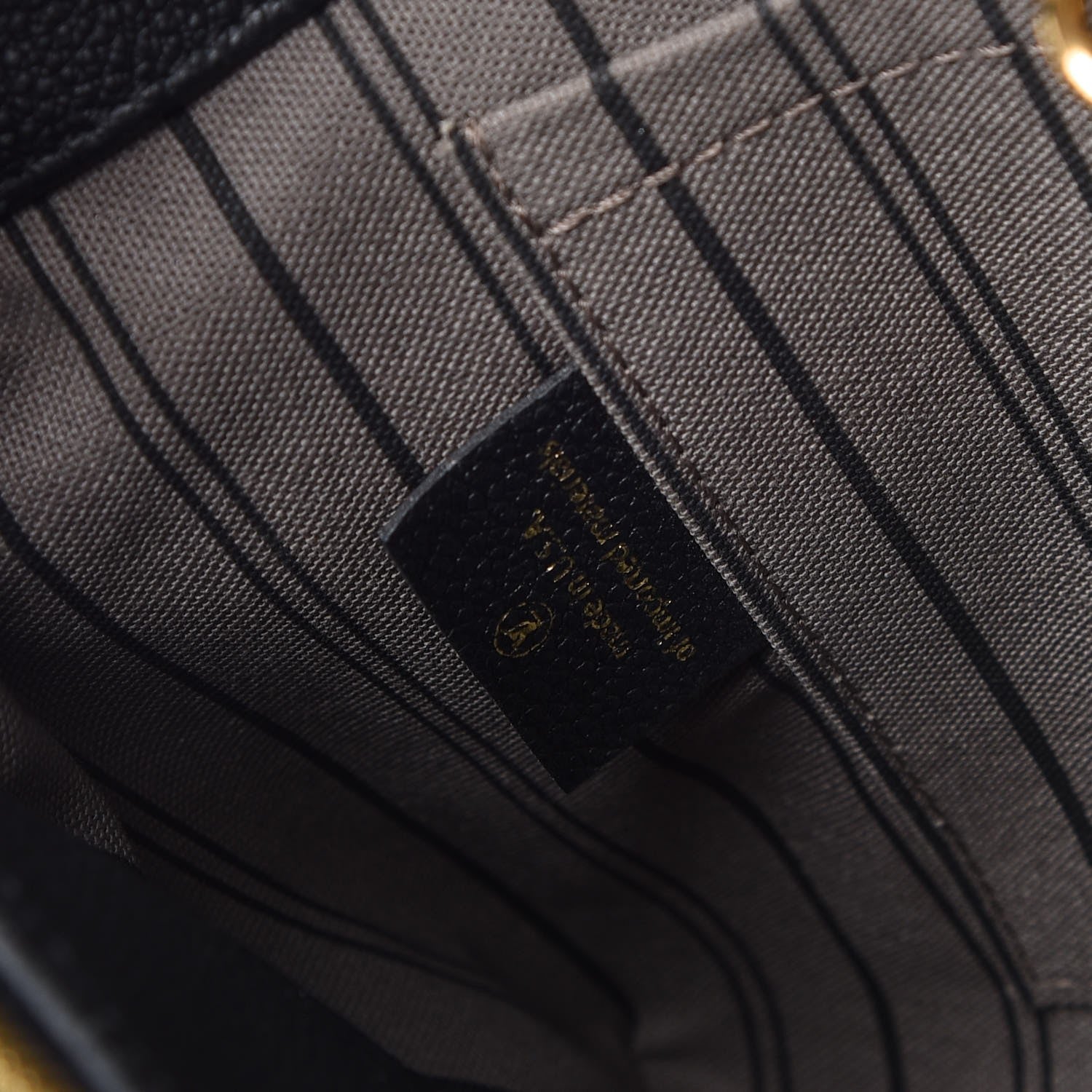 Louis Vuitton Empreinte Montaigne MM Black 7 of 14