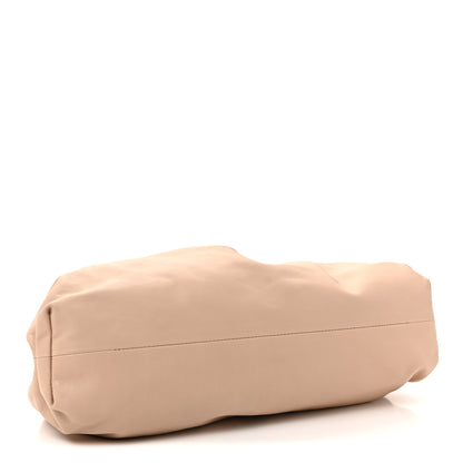 Bottega Veneta Smooth Butter Calf The Pouch Oversized Clutch Almond 3 of 8