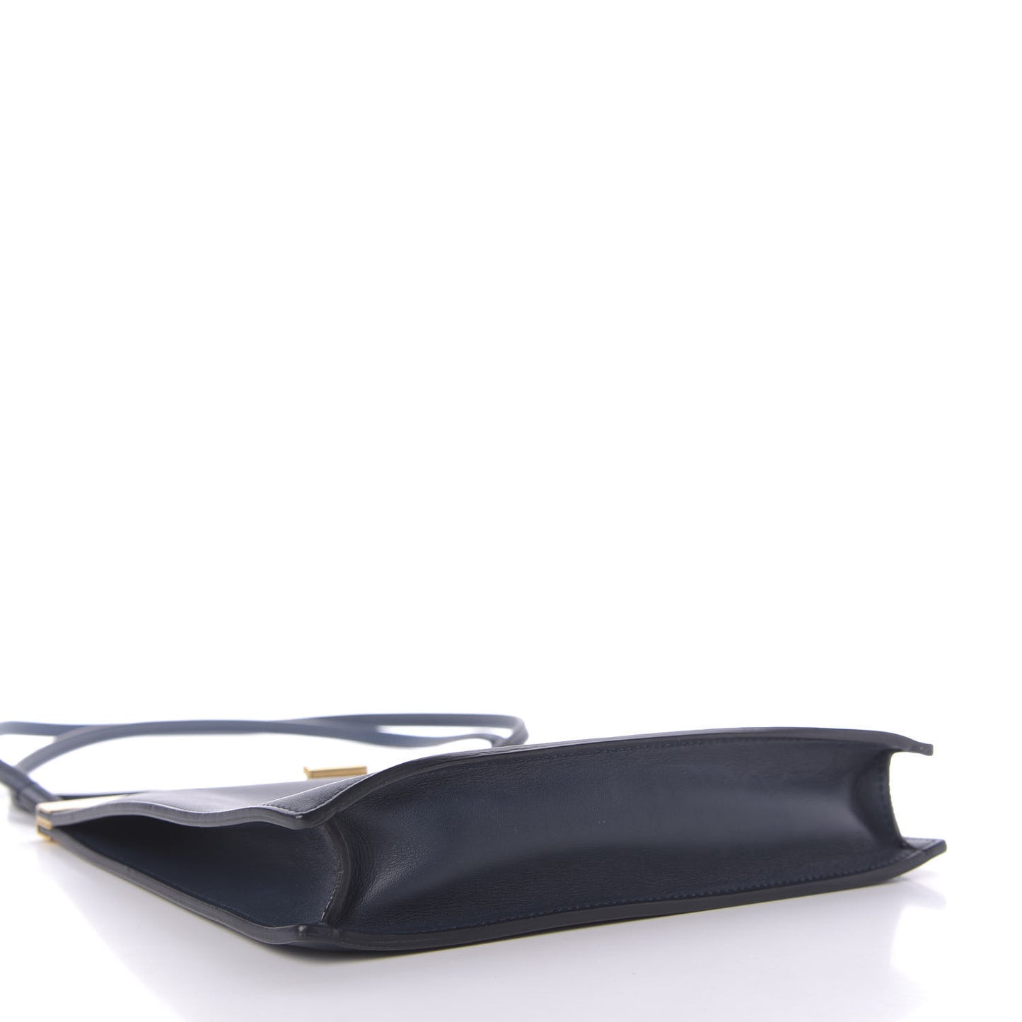 Smooth Calfskin Mini Clasp Bag Navy