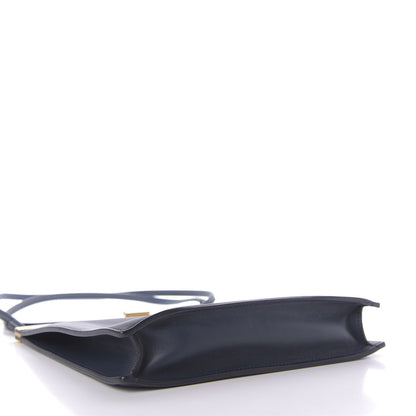 Celine Smooth Calfskin Mini Clasp Bag Navy 4 of 9
