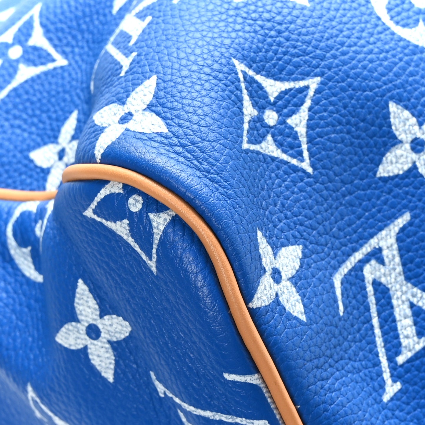 Calfskin Monogram Speedy P9 Bandouliere 40 Blue