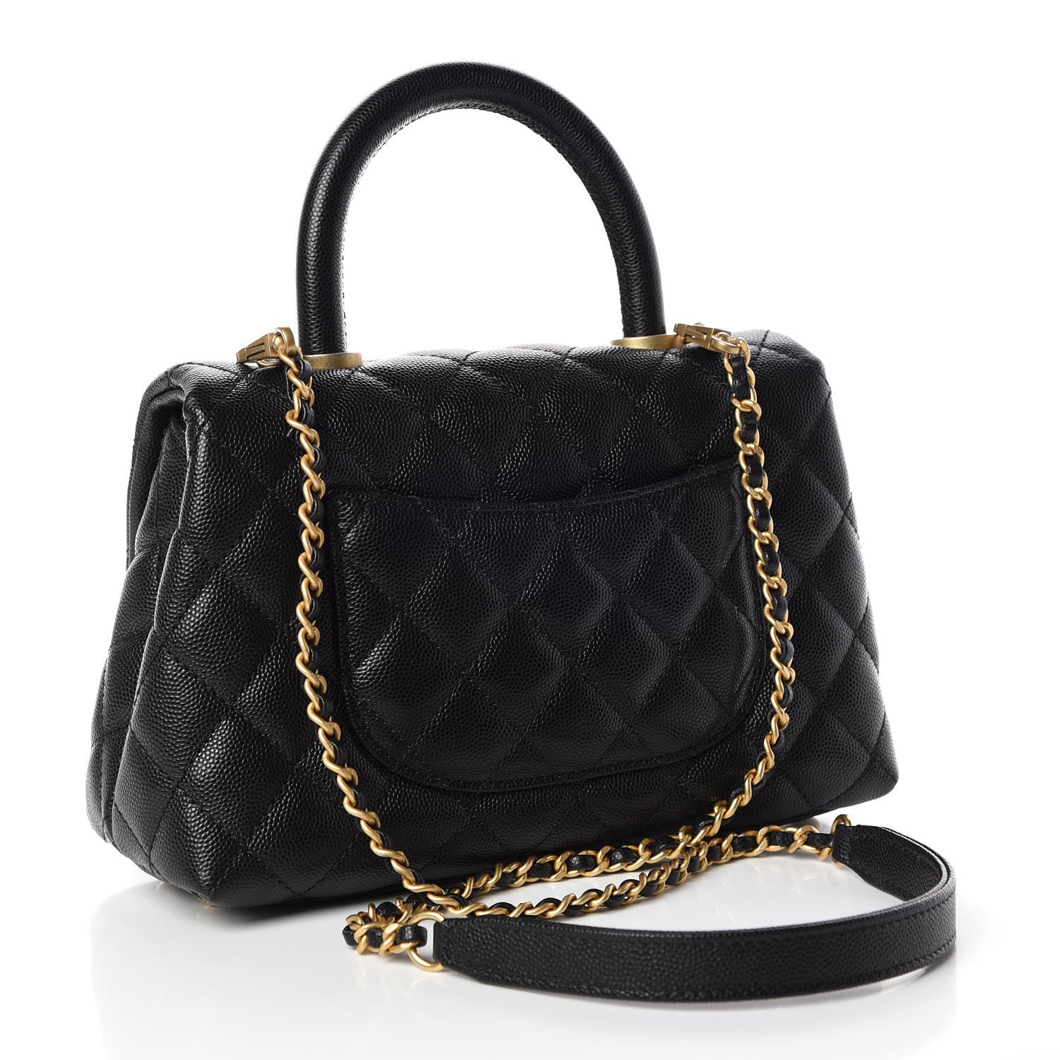 Chanel Caviar Quilted Mini Coco Handle Flap Black 4 of 11
